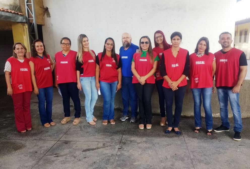 Equipe de fiscais do teste de Anísio de Abreu